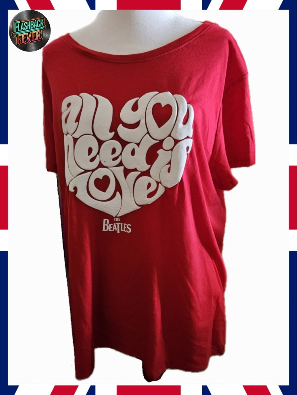 NWOT♀️THE BEATLES Song Title Women's XXL Tee